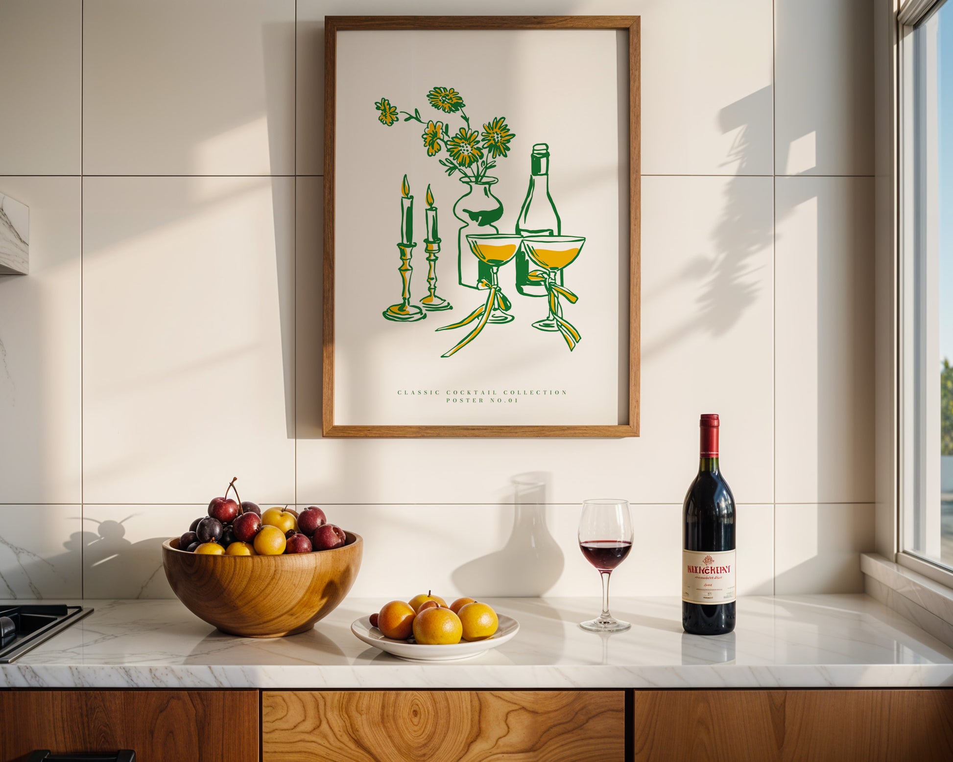 Romantic Wine Poster - GroovyGrove