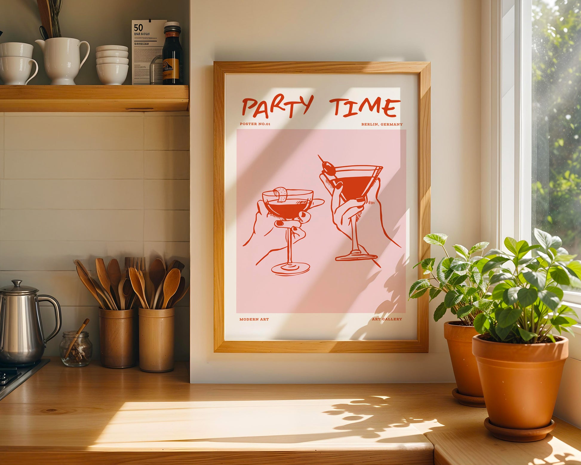 Party Time Cocktail Poster - GroovyGrove