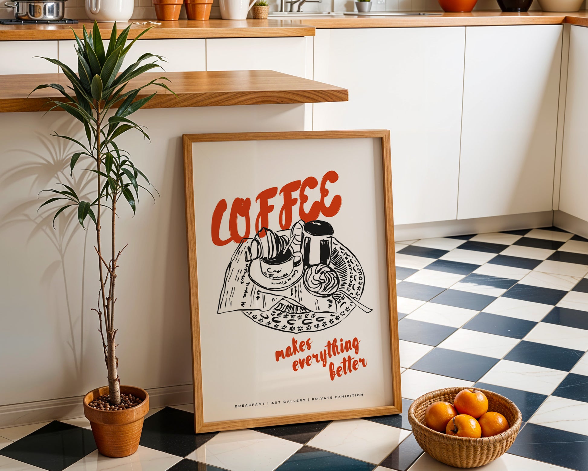 Coffee Makes Everything Better Poster - GroovyGrove