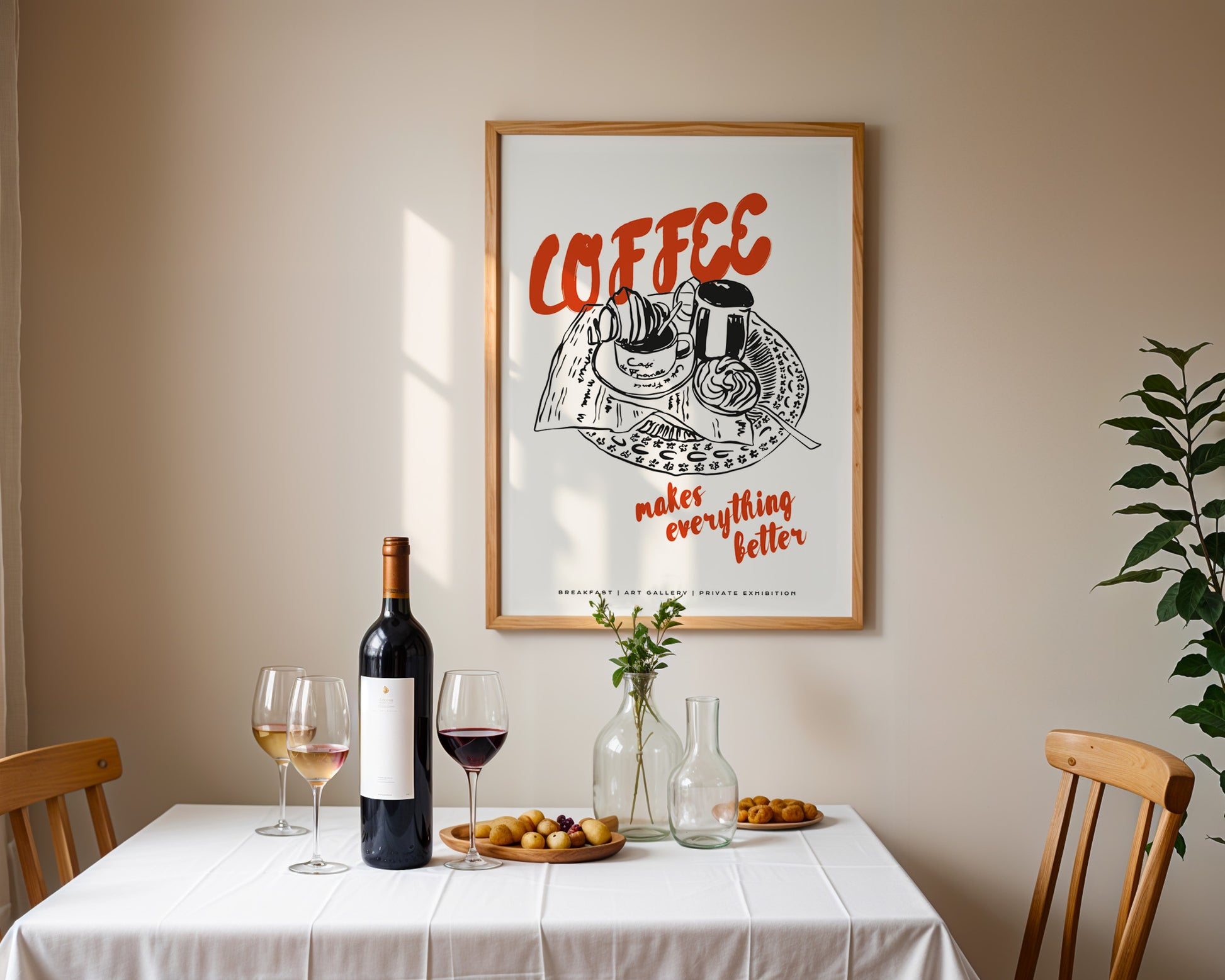 Coffee Makes Everything Better Poster - GroovyGrove