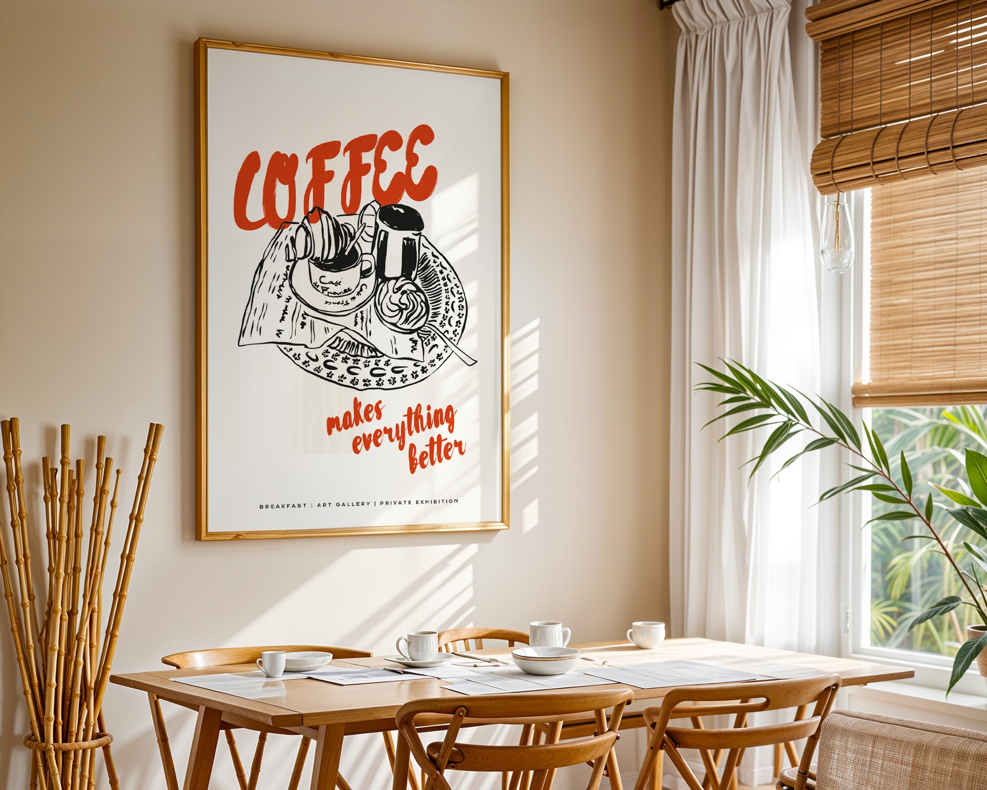 Coffee Makes Everything Better Poster - GroovyGrove