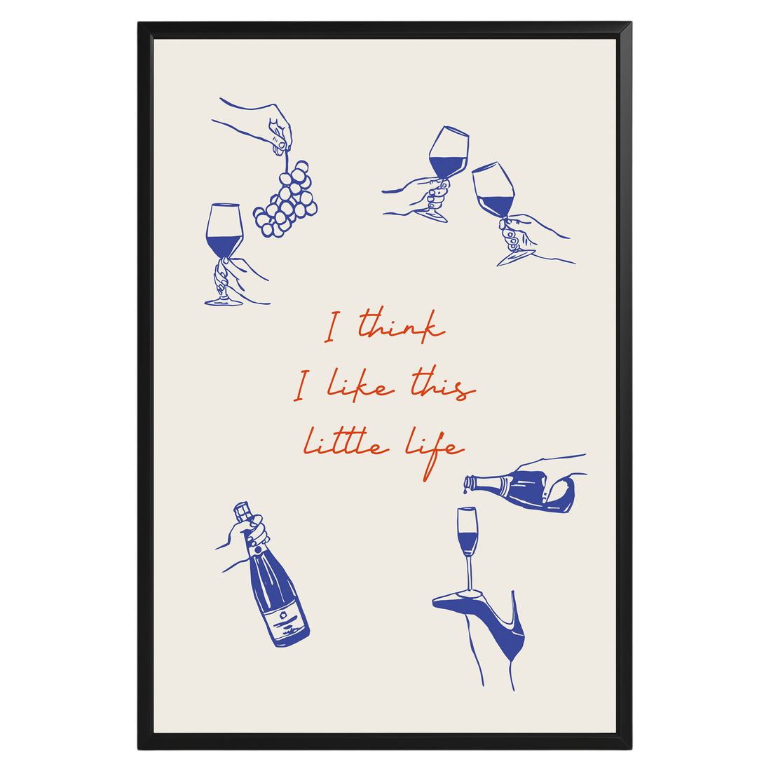 Little Life Wine Poster - GroovyGrove