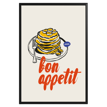 Bon Appétit Pancakes Poster - GroovyGrove