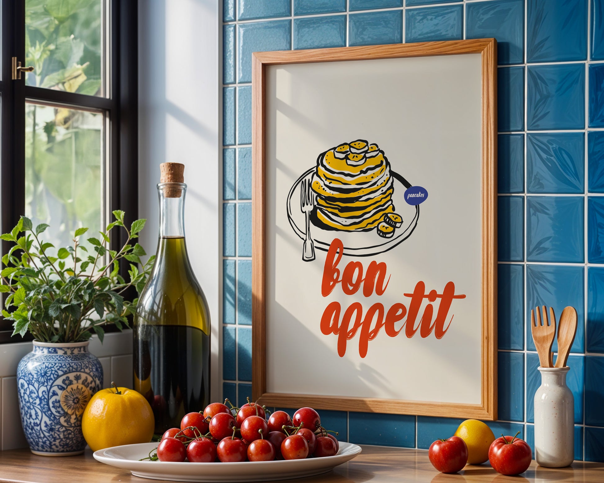 Bon Appétit Pancakes Poster - GroovyGrove