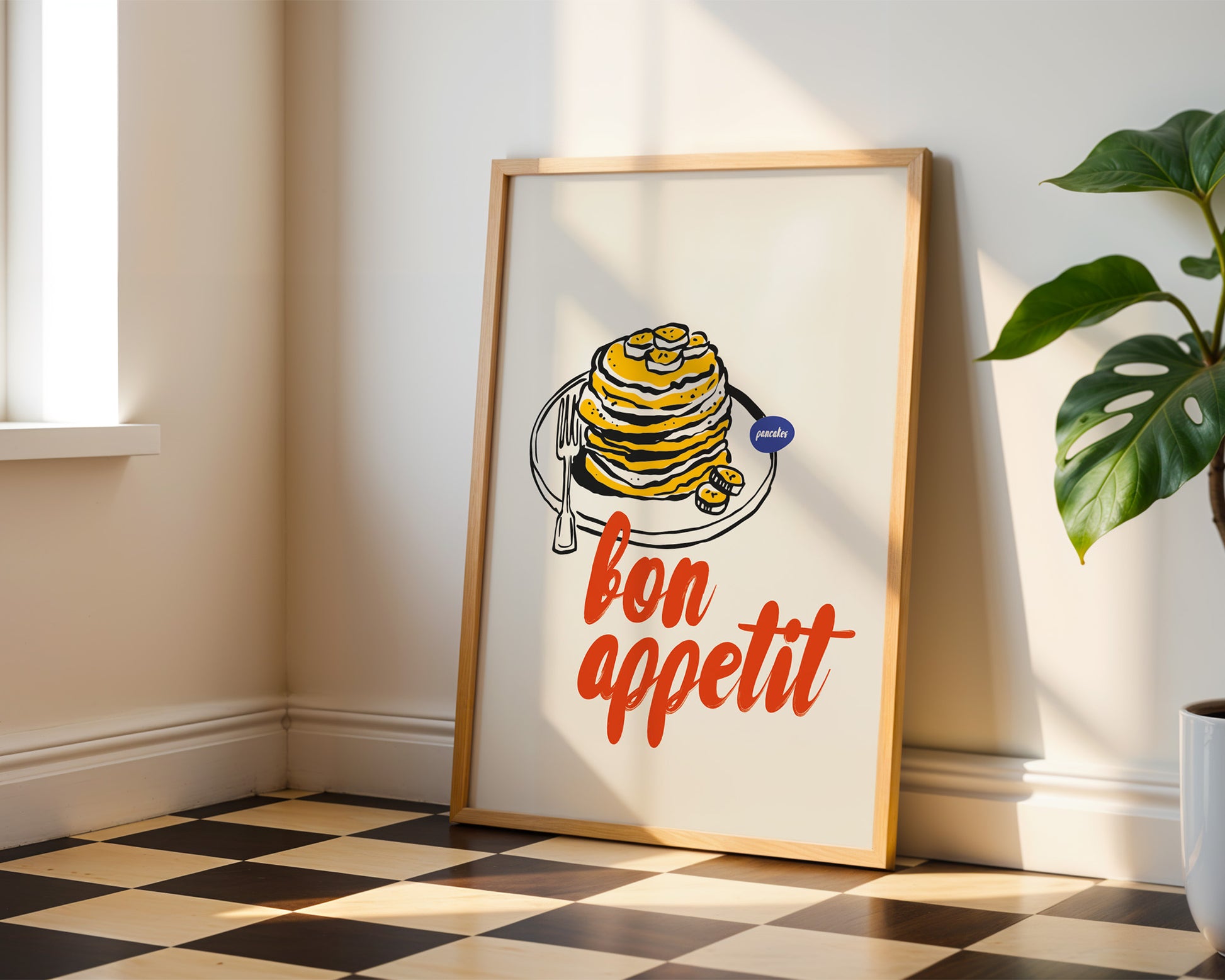 Bon Appétit Pancakes Poster - GroovyGrove