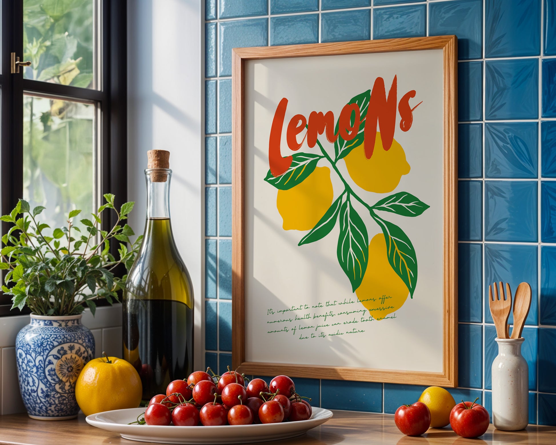 Yellow Lemons Poster - GroovyGrove