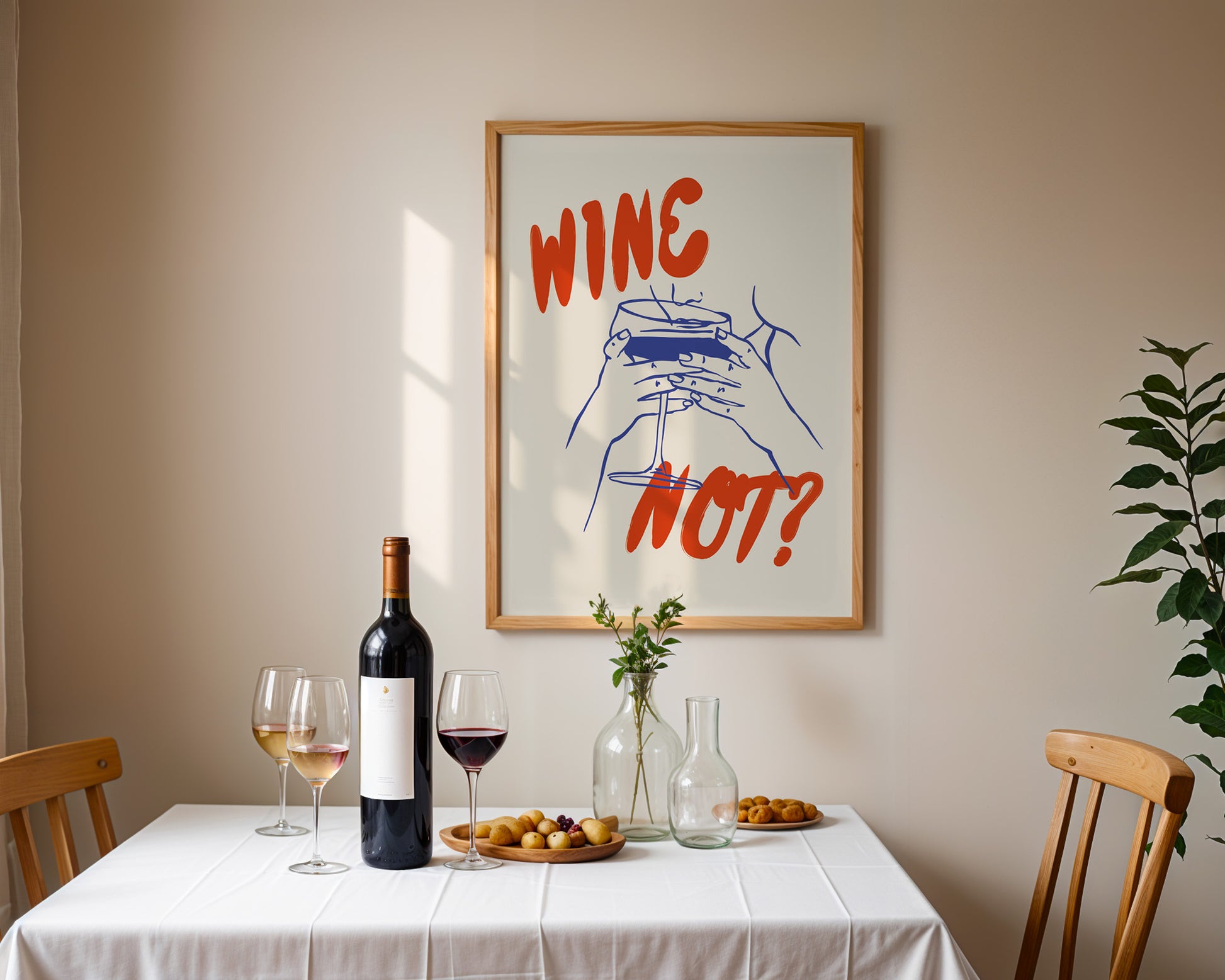 Wine Not Poster - GroovyGrove