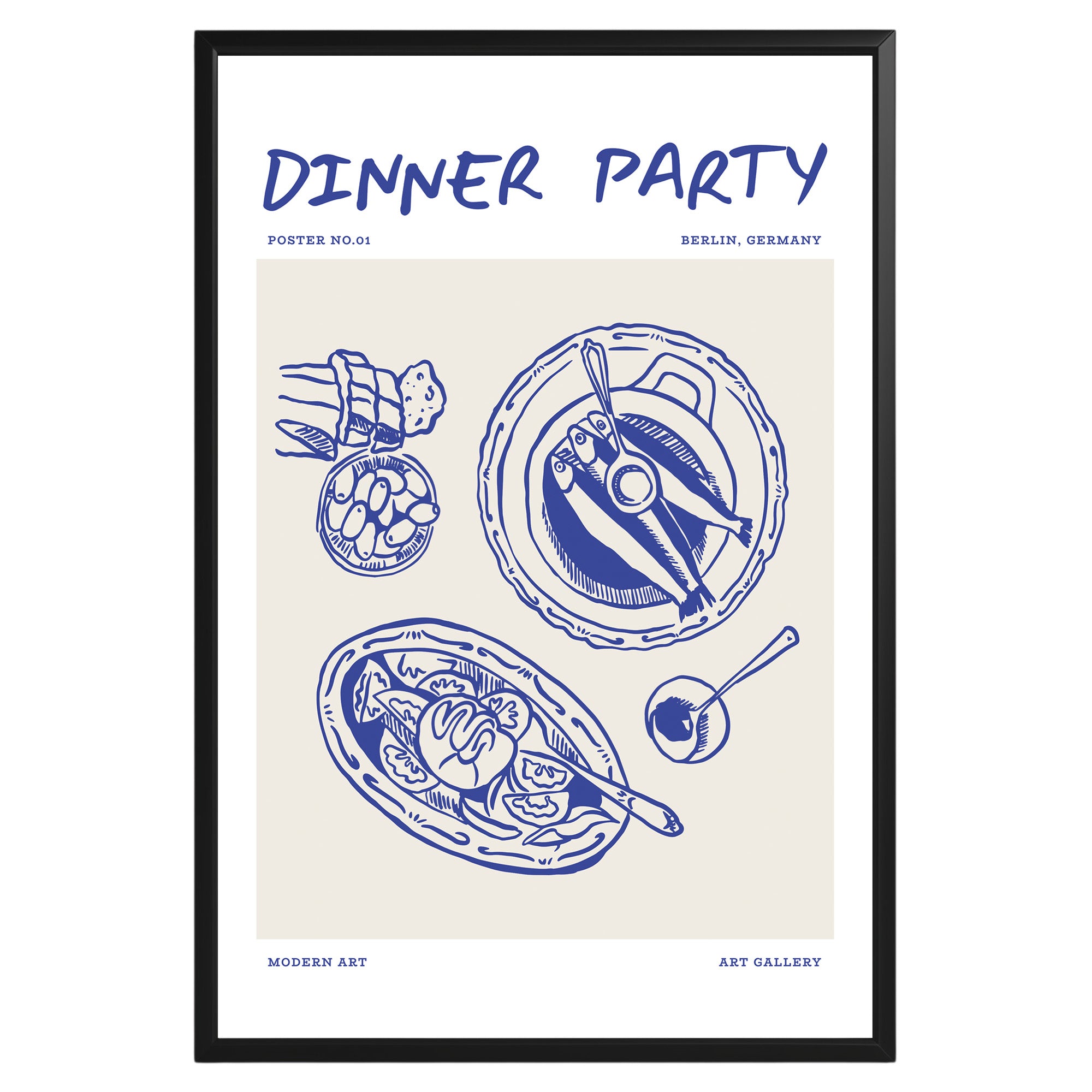 Dinner Party Poster - GroovyGrove