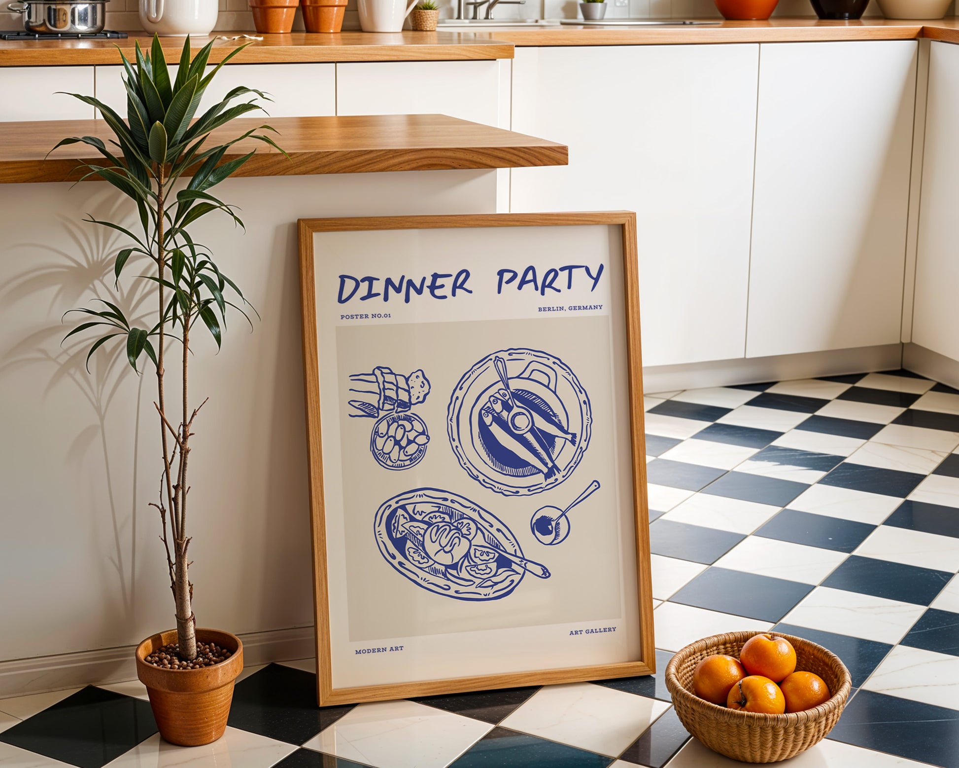 Dinner Party Poster - GroovyGrove