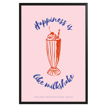 Happiness Is Life Milkshake Poster - GroovyGrove