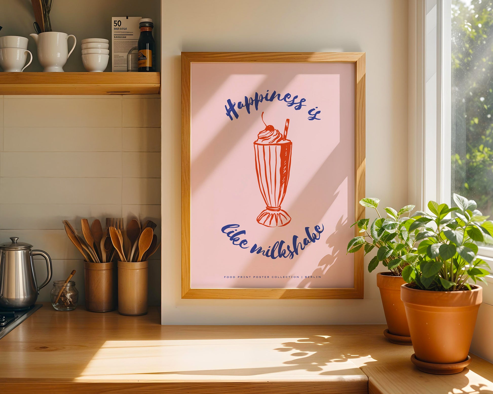 Happiness Is Life Milkshake Poster - GroovyGrove