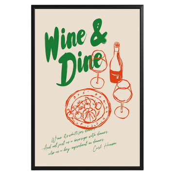 Wine & Dine Poster - GroovyGrove