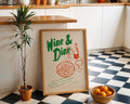 Wine & Dine Poster - GroovyGrove