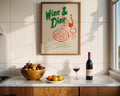 Wine & Dine Poster - GroovyGrove