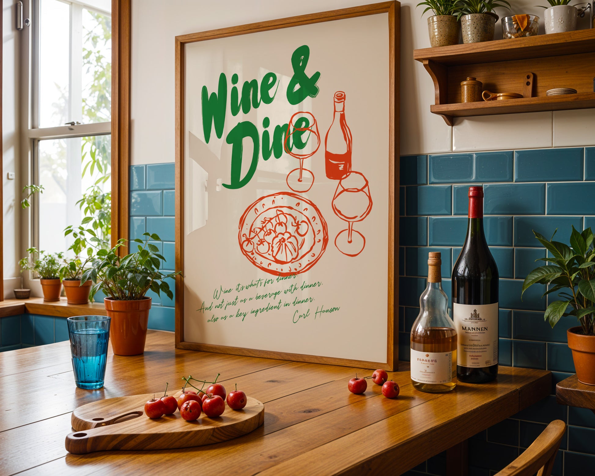 Wine & Dine Poster - GroovyGrove