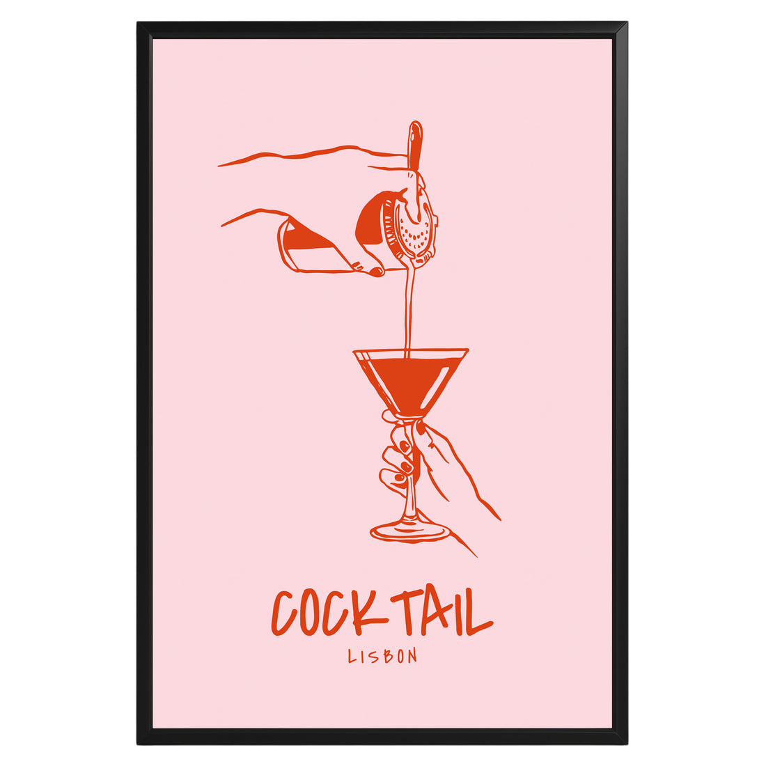 Cocktail Lisbon Poster - GroovyGrove