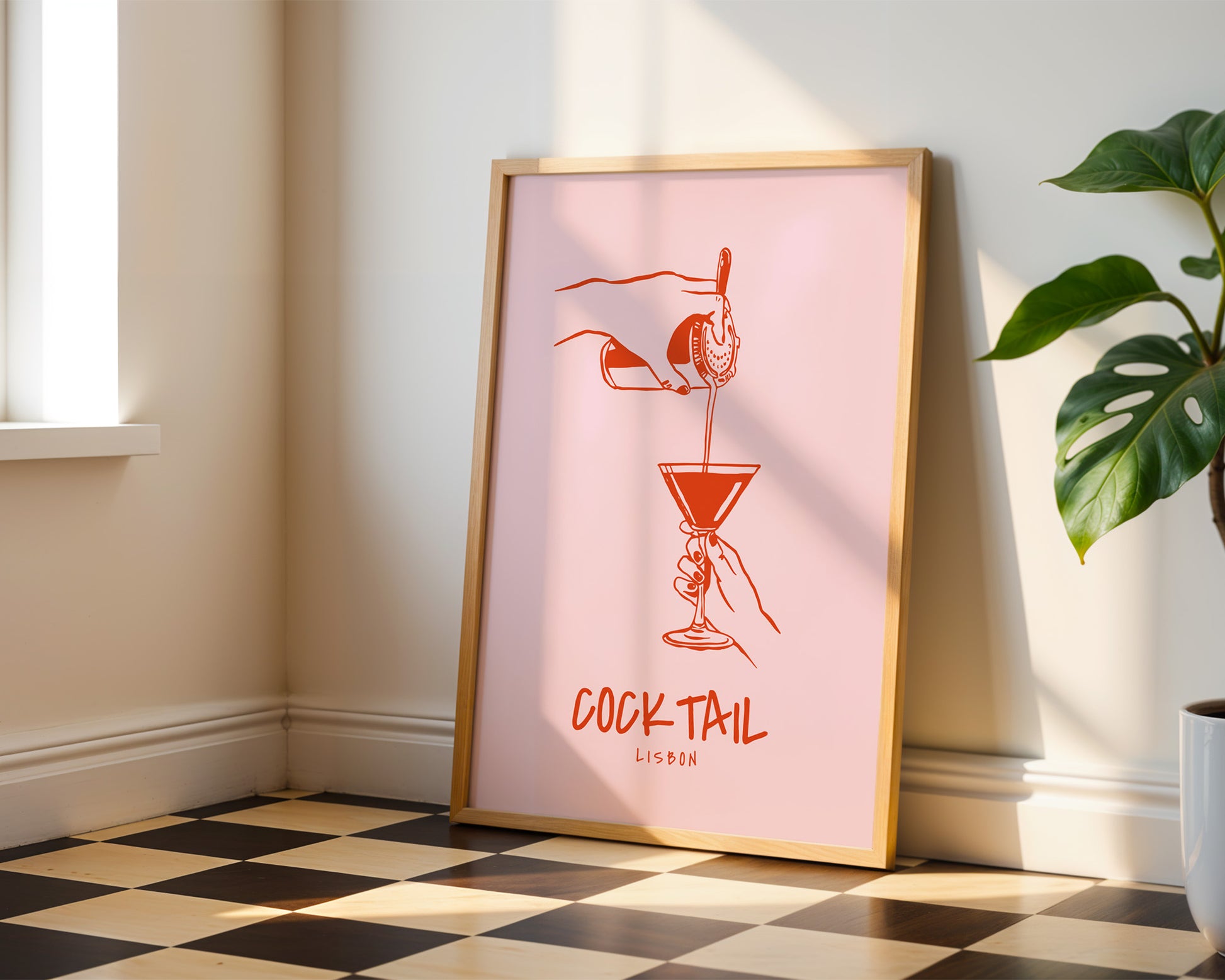 Cocktail Lisbon Poster - GroovyGrove