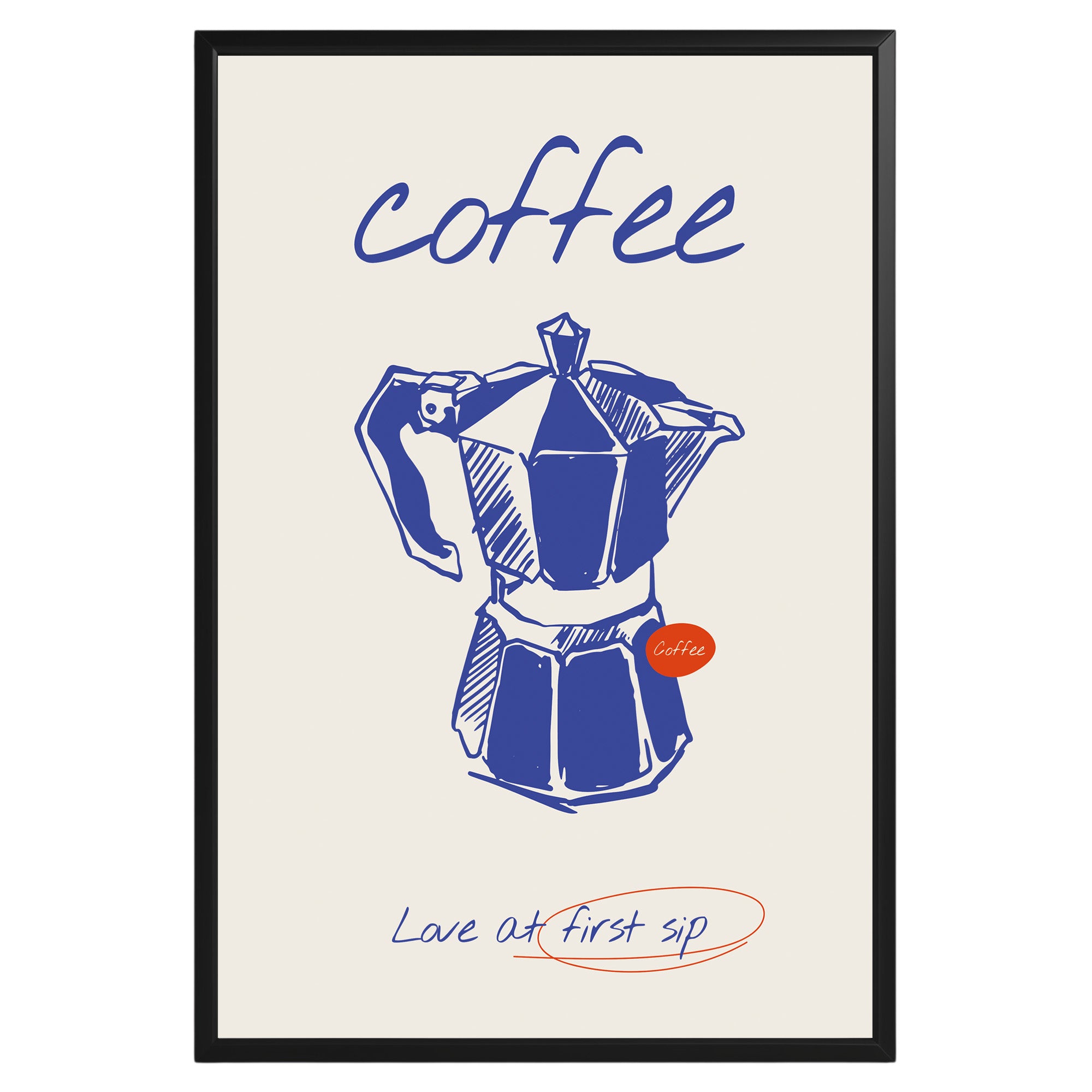 Coffee Love At First Sip Poster - GroovyGrove