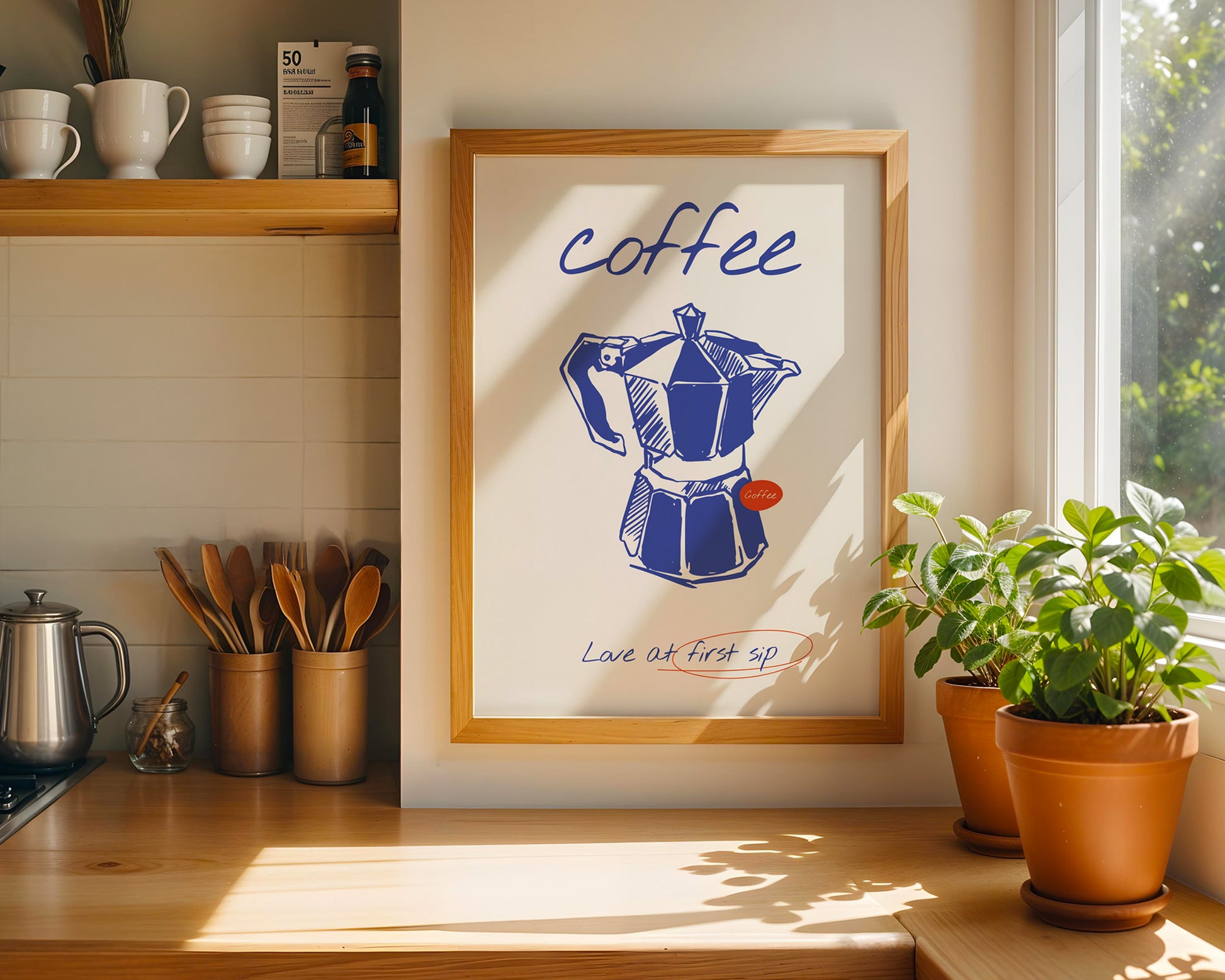 Coffee Love At First Sip Poster - GroovyGrove