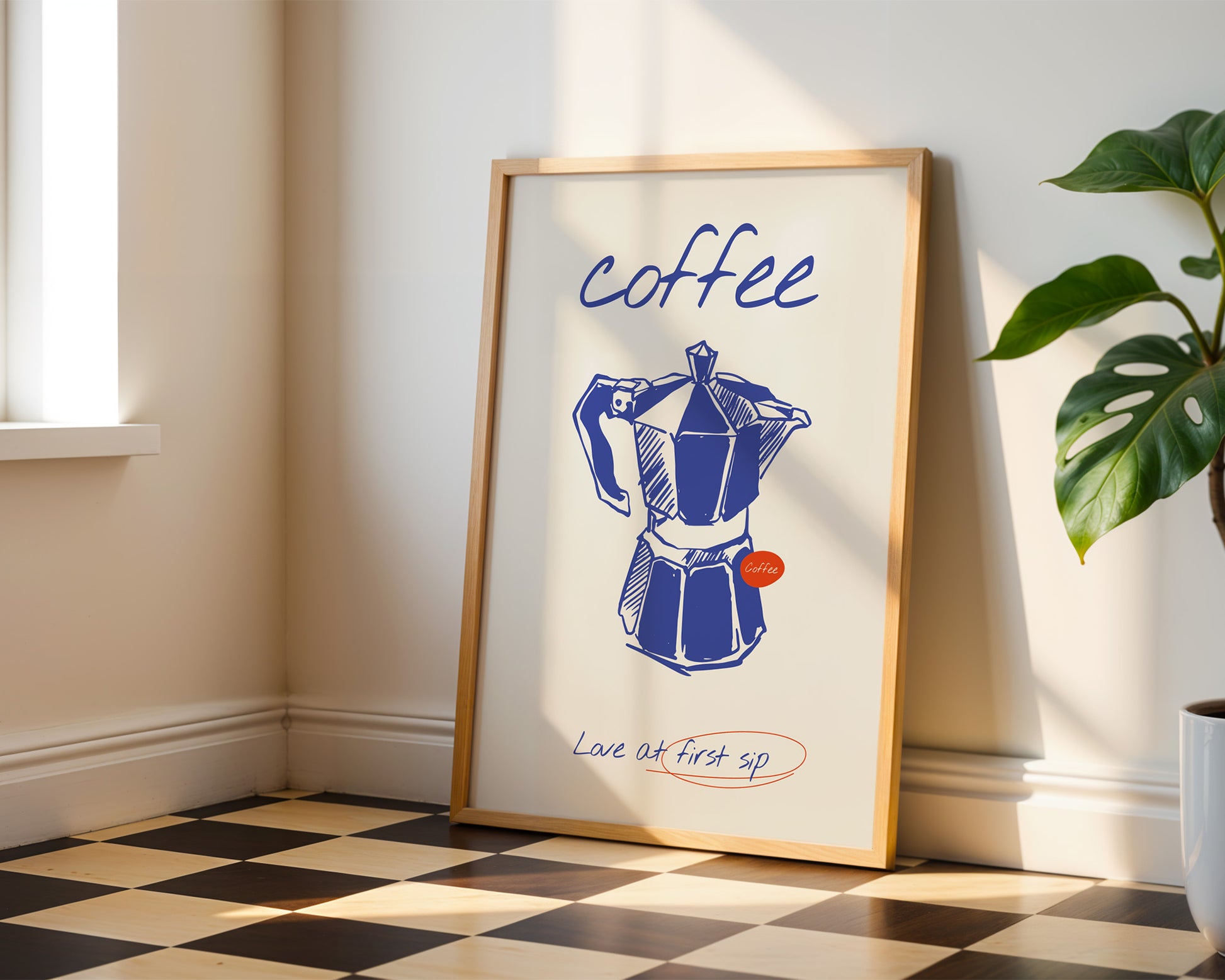 Coffee Love At First Sip Poster - GroovyGrove