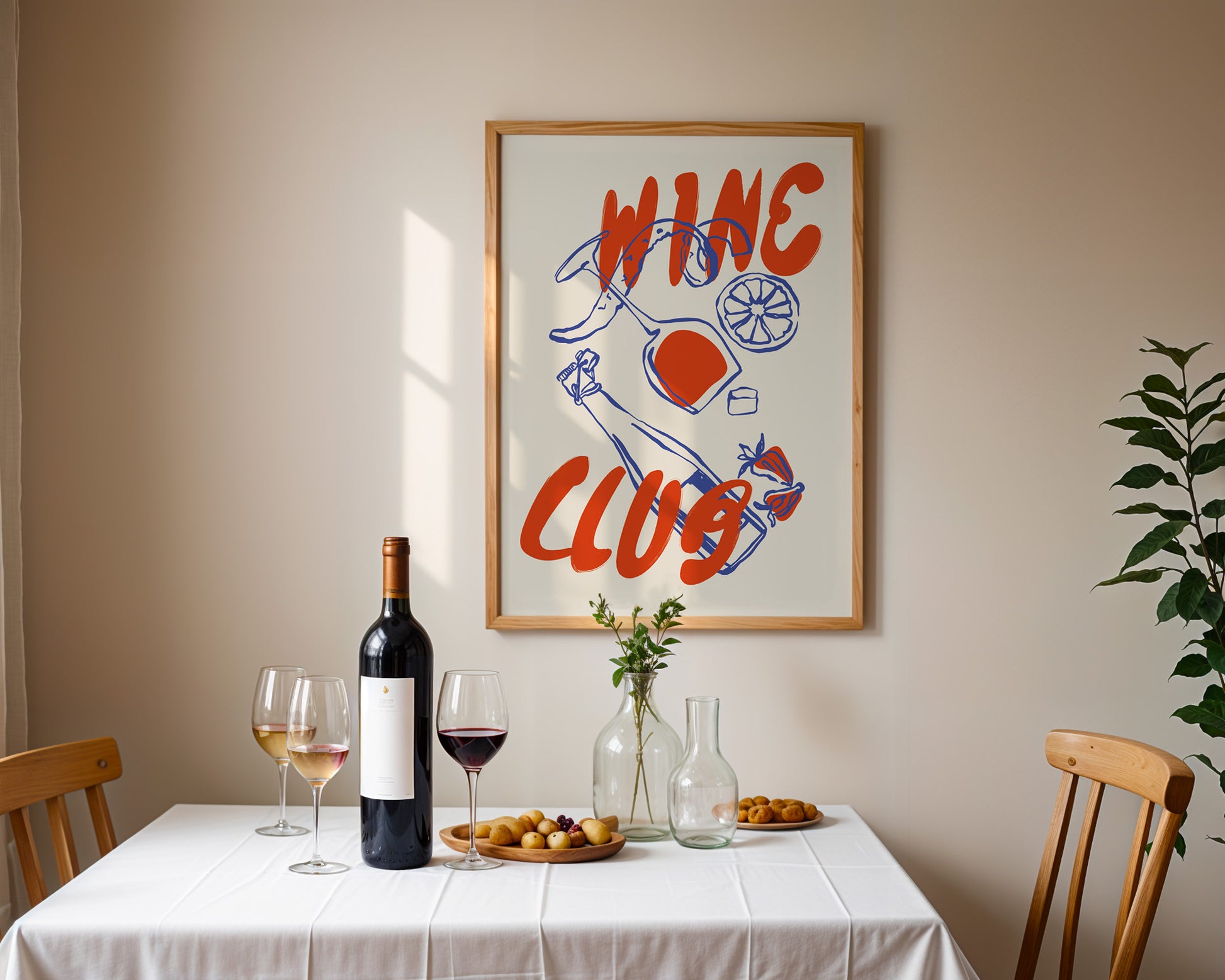 Wine Club Poster - GroovyGrove