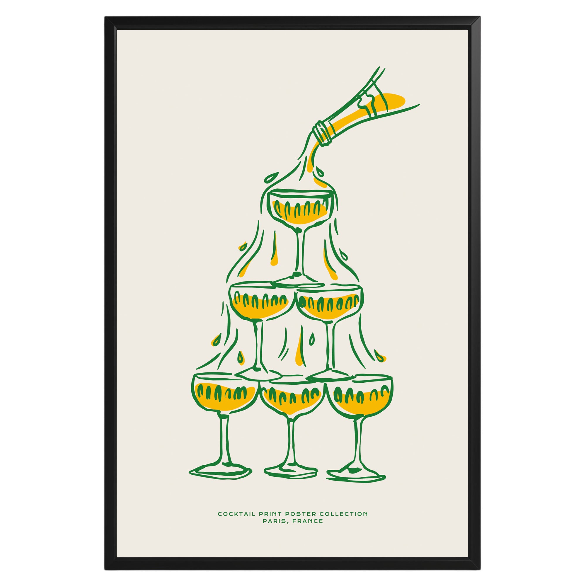 Champagne Party Poster - GroovyGrove