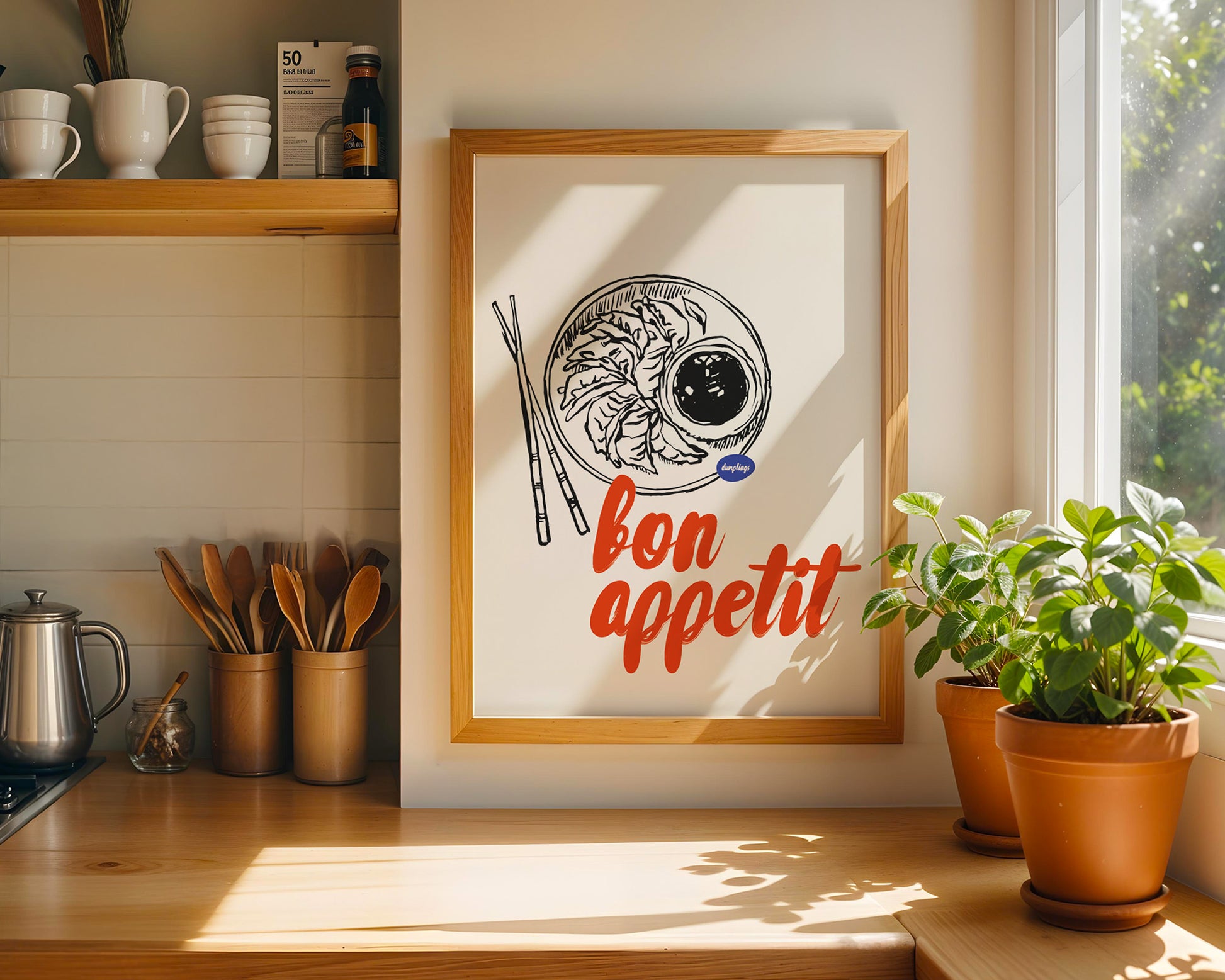 Bon Appétit Dumplings Poster - GroovyGrove