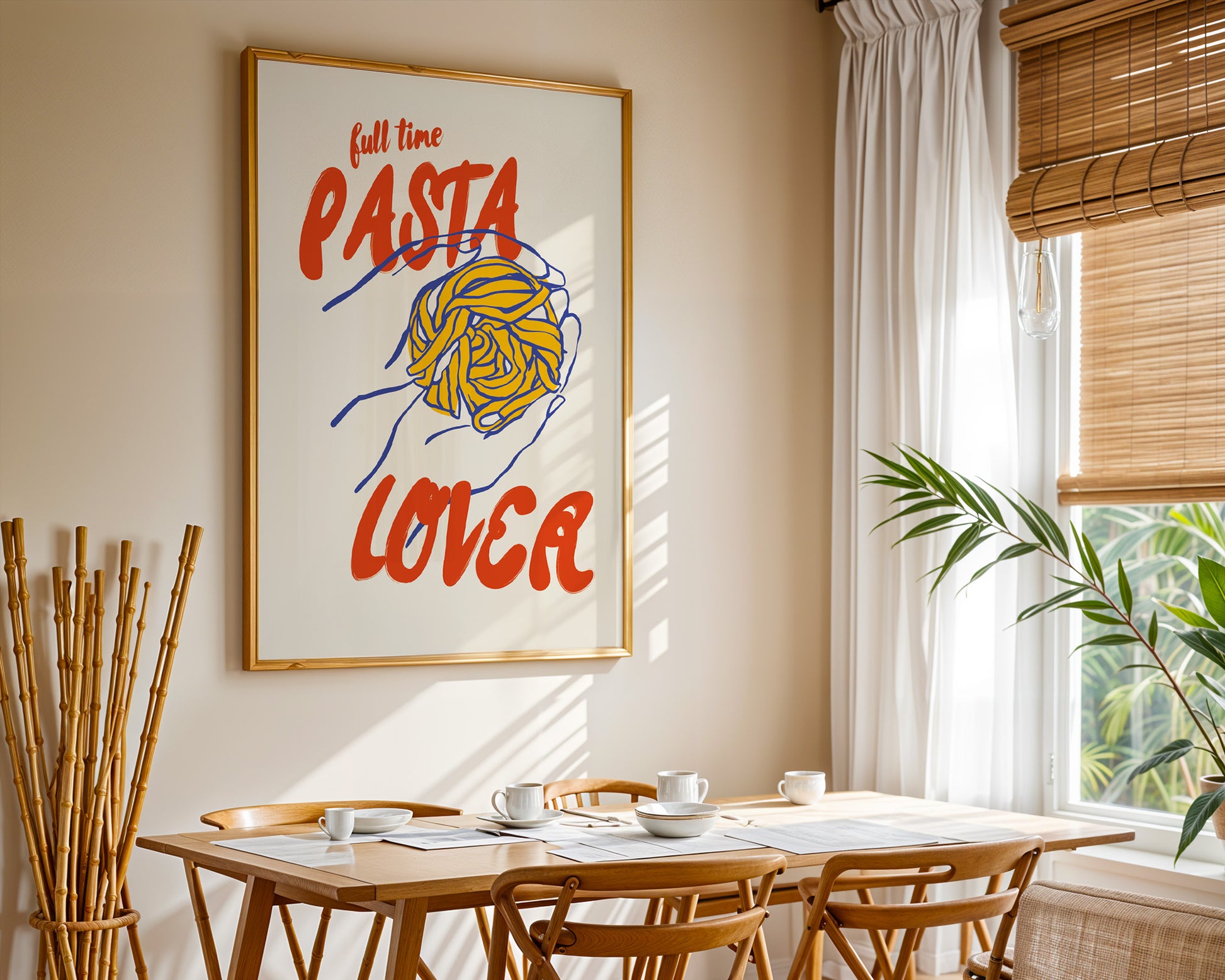 Full Time Pasta Lover Poster - GroovyGrove