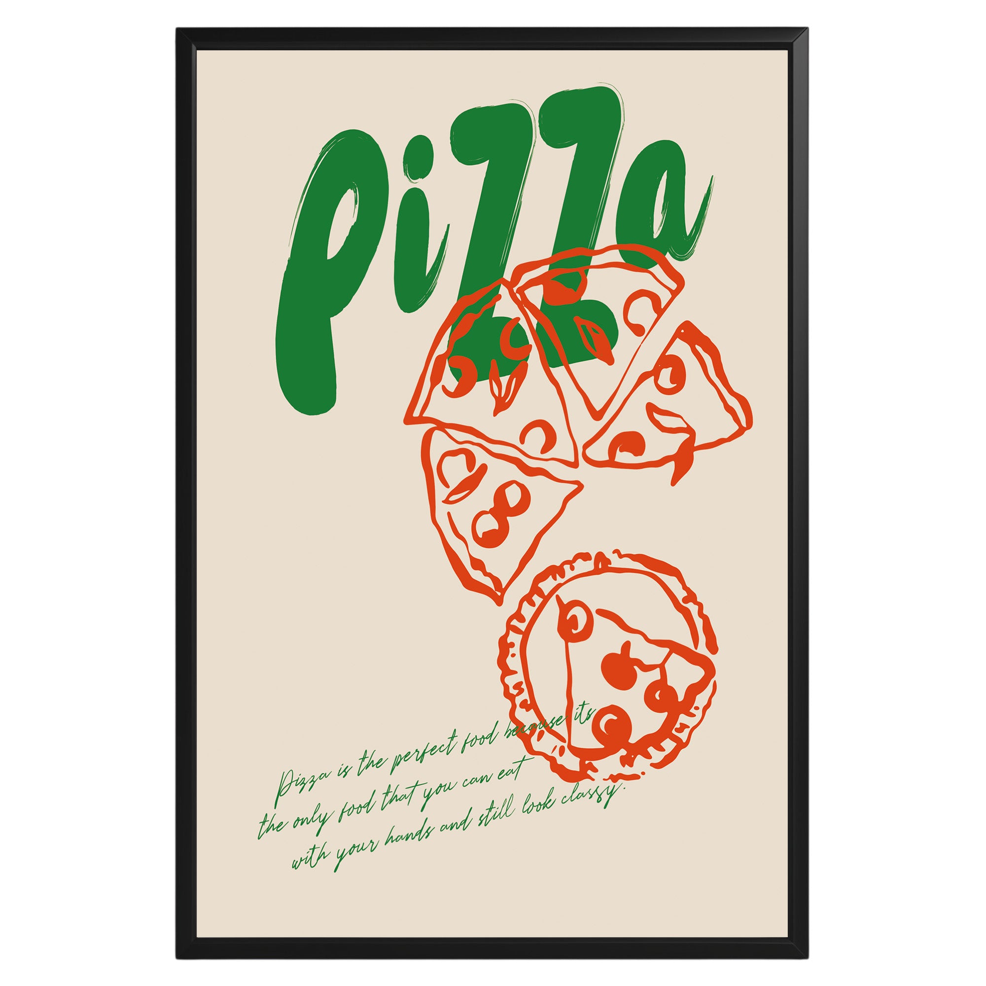 Pizza Poster - GroovyGrove