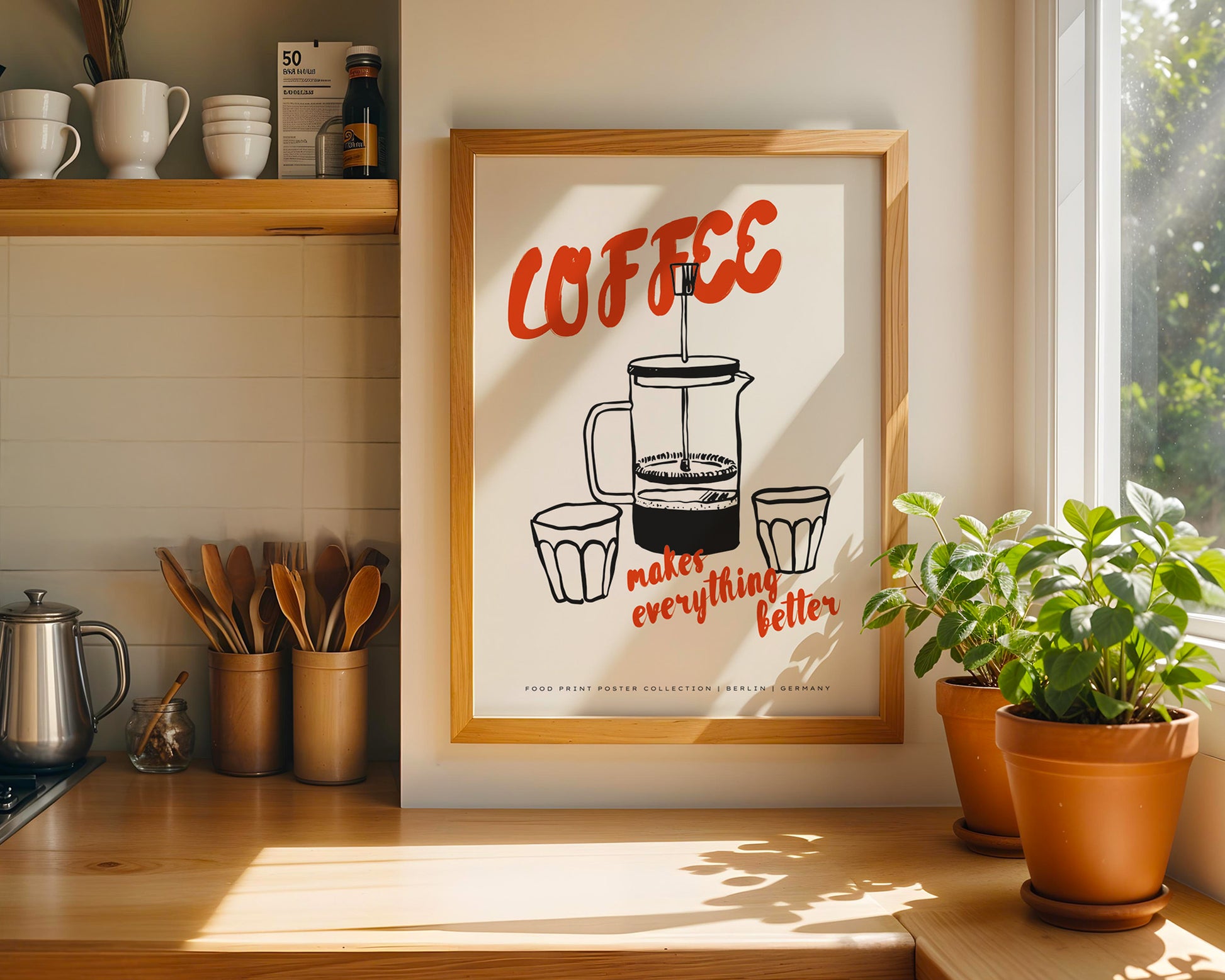 Coffee Makes Everything Better Poster - GroovyGrove