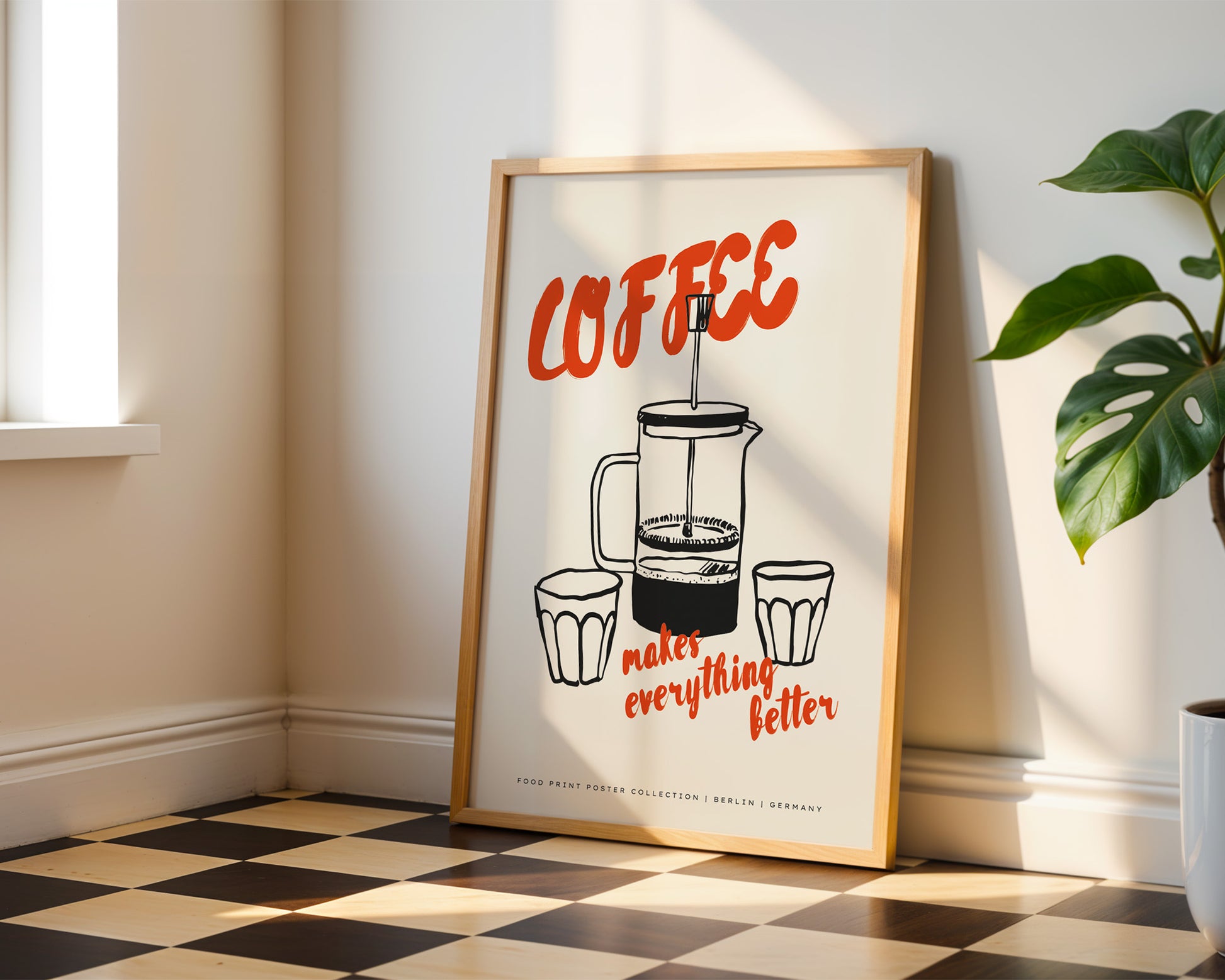 Coffee Makes Everything Better Poster - GroovyGrove