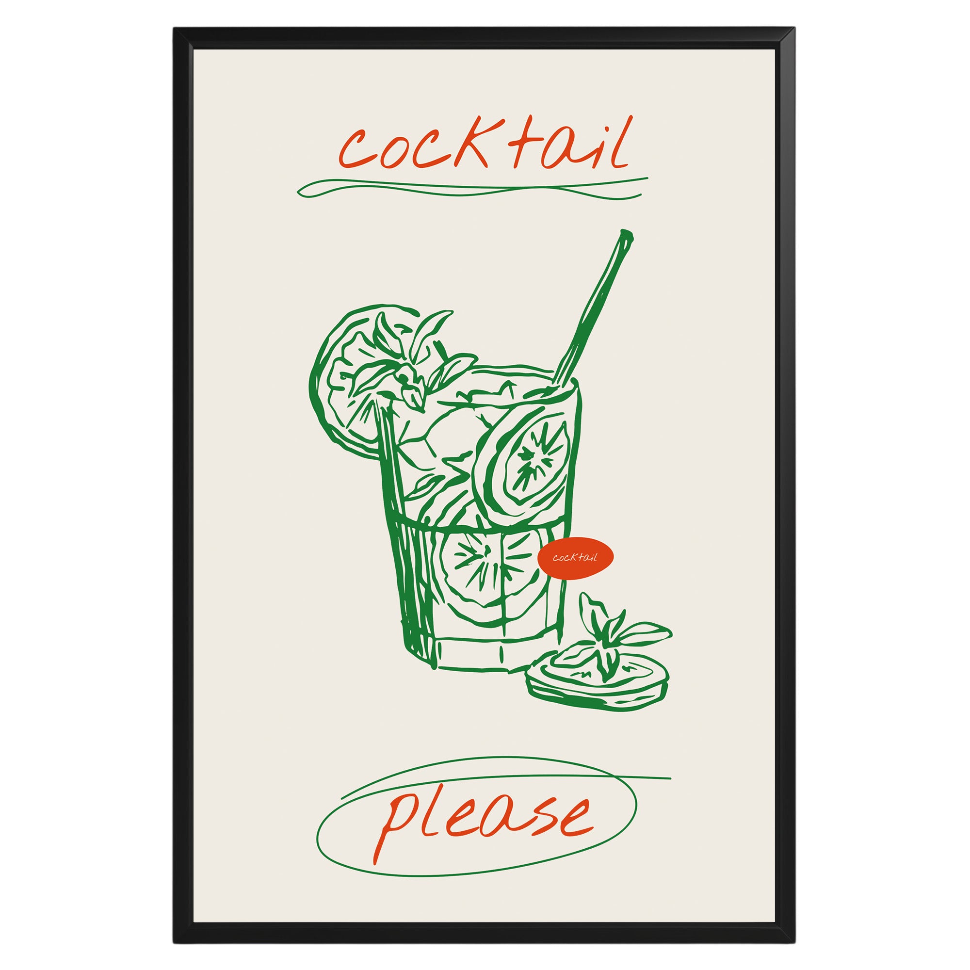 Cocktail Please Poster - GroovyGrove