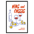 Wine and Cheese Poster - GroovyGrove