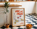 Wine and Cheese Poster - GroovyGrove