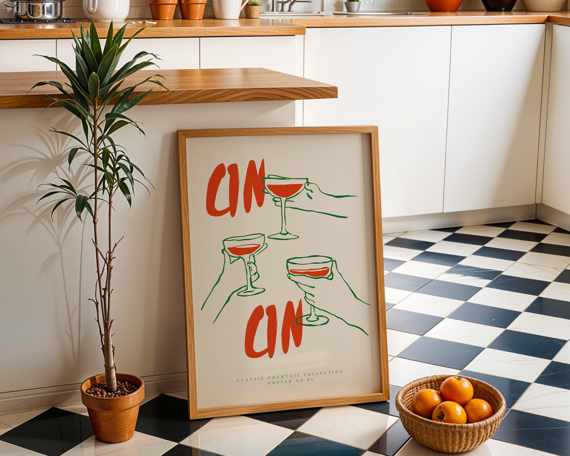 Cocktail Cin Cin Poster - GroovyGrove