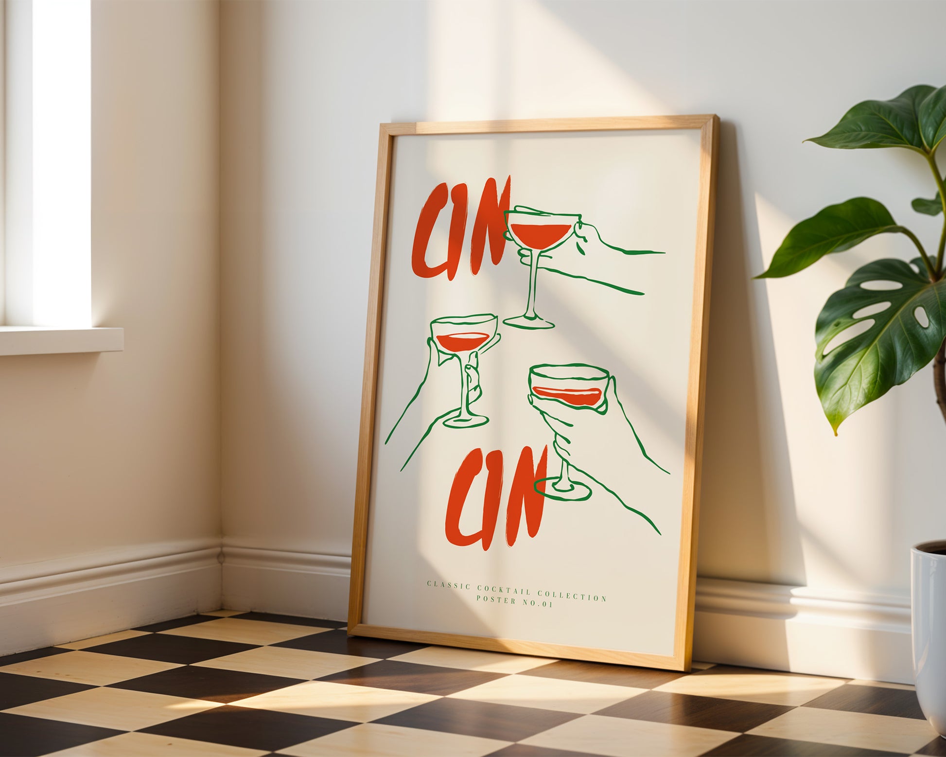 Cocktail Cin Cin Poster - GroovyGrove