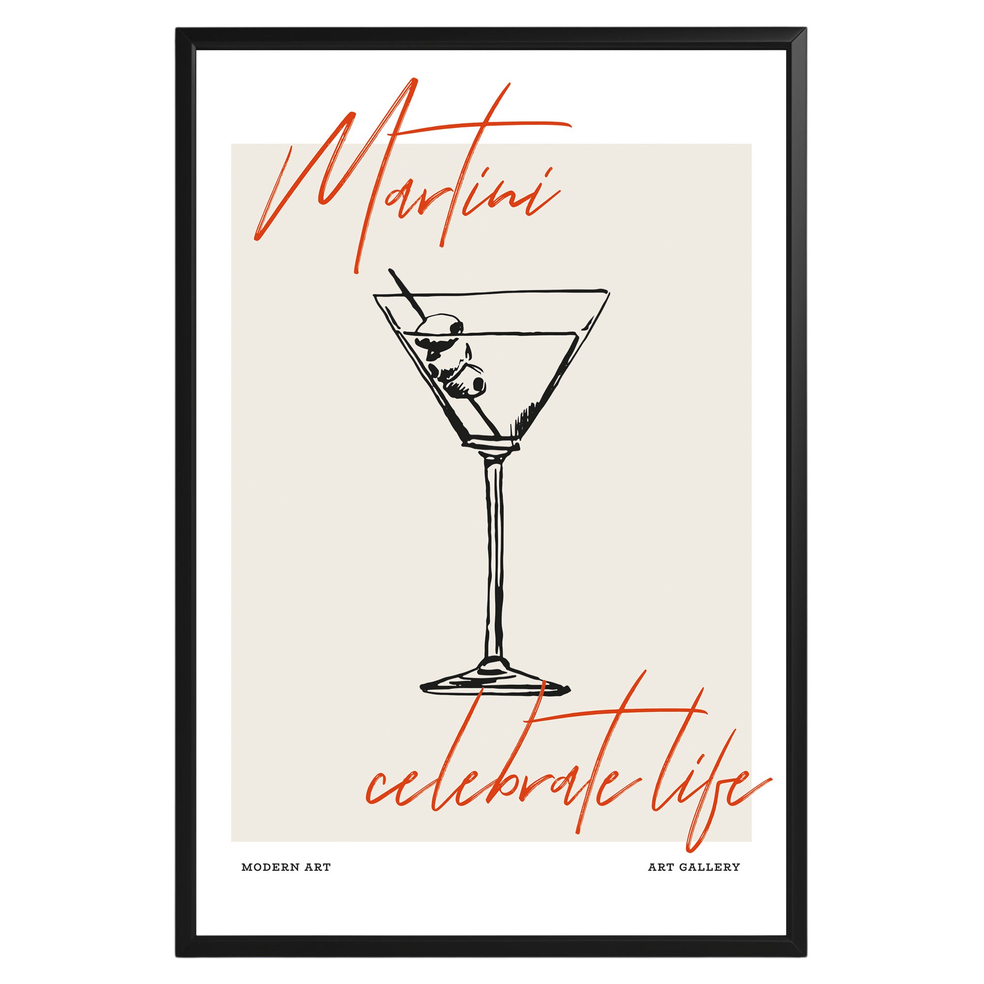 Martini Celebrate Life Poster - GroovyGrove