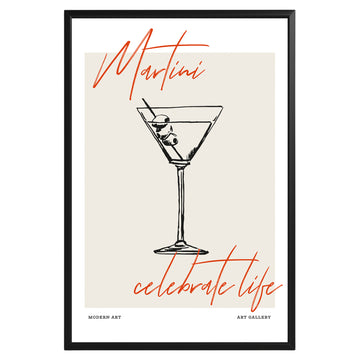 Martini Celebrate Life Poster - GroovyGrove