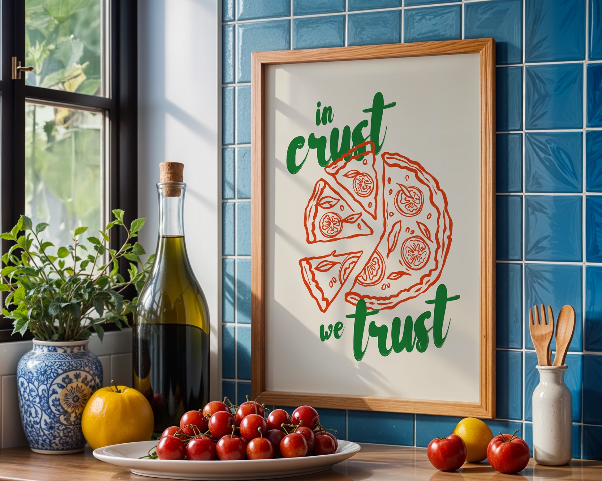 In Crust We Trust Pizza Poster - GroovyGrove