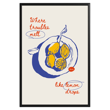 Yellow Lemons Poster - GroovyGrove