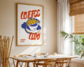 Croissant Coffee Club Poster - GroovyGrove