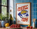 Croissant Coffee Club Poster - GroovyGrove