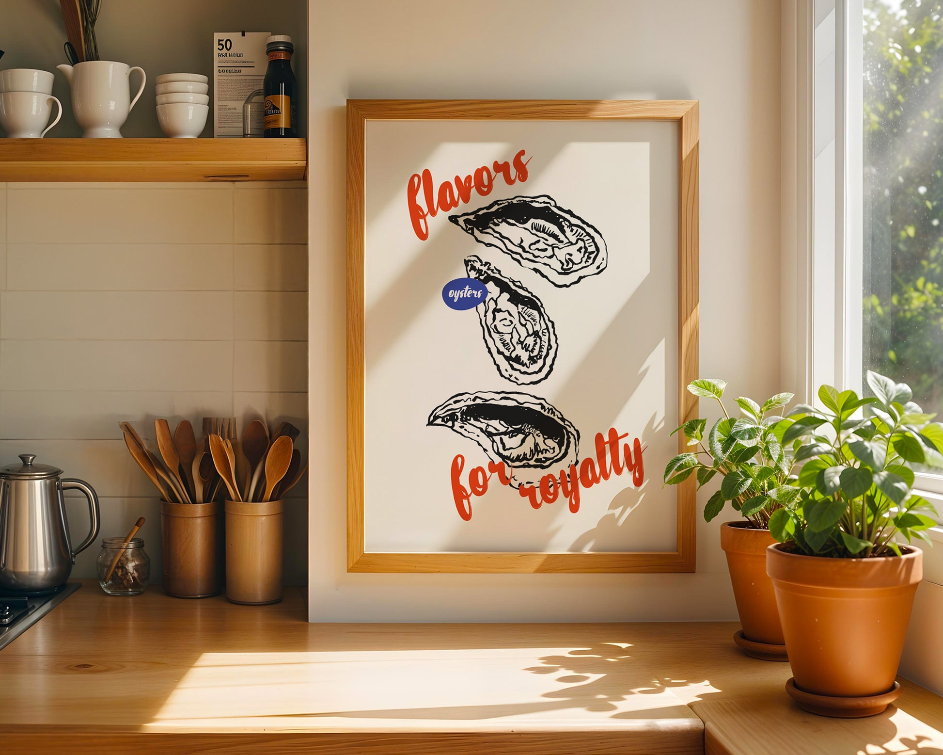 Flavors For Royalty Oysters Poster - GroovyGrove