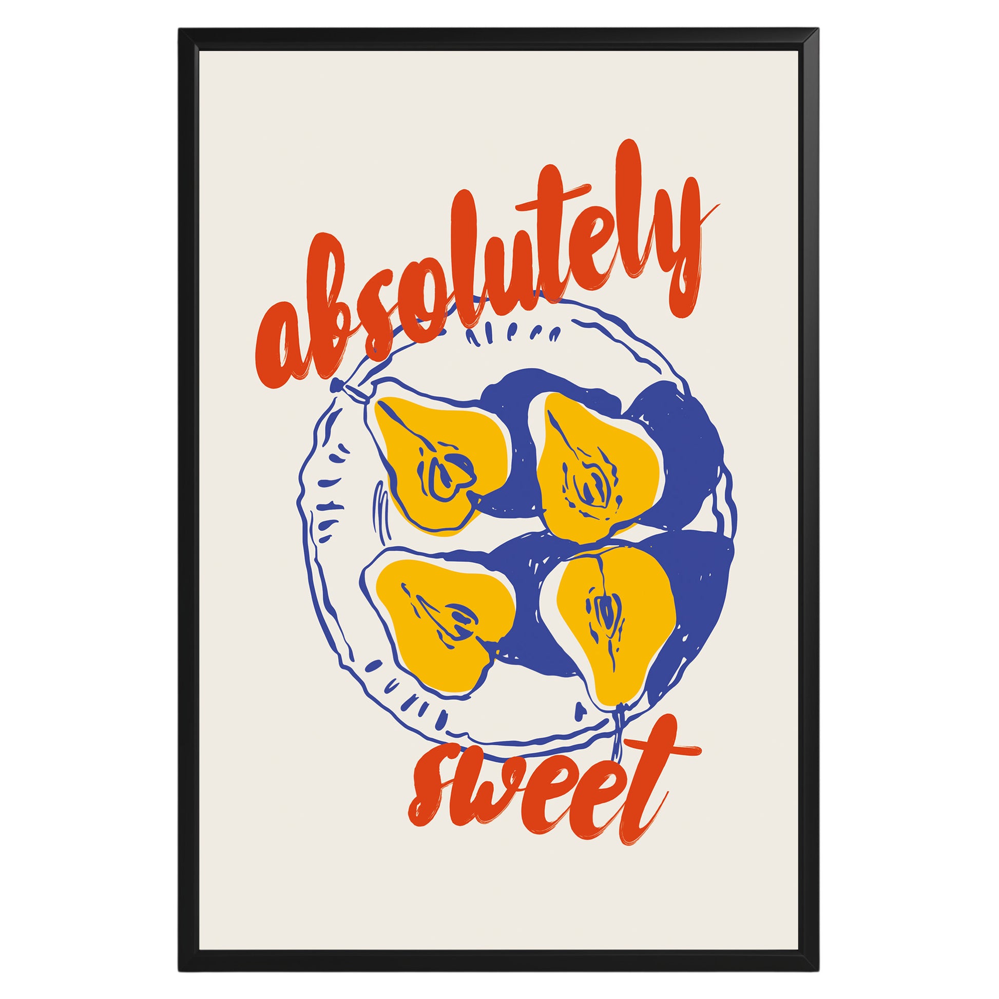 Absolutely Sweet Pear Fruit Poster - GroovyGrove