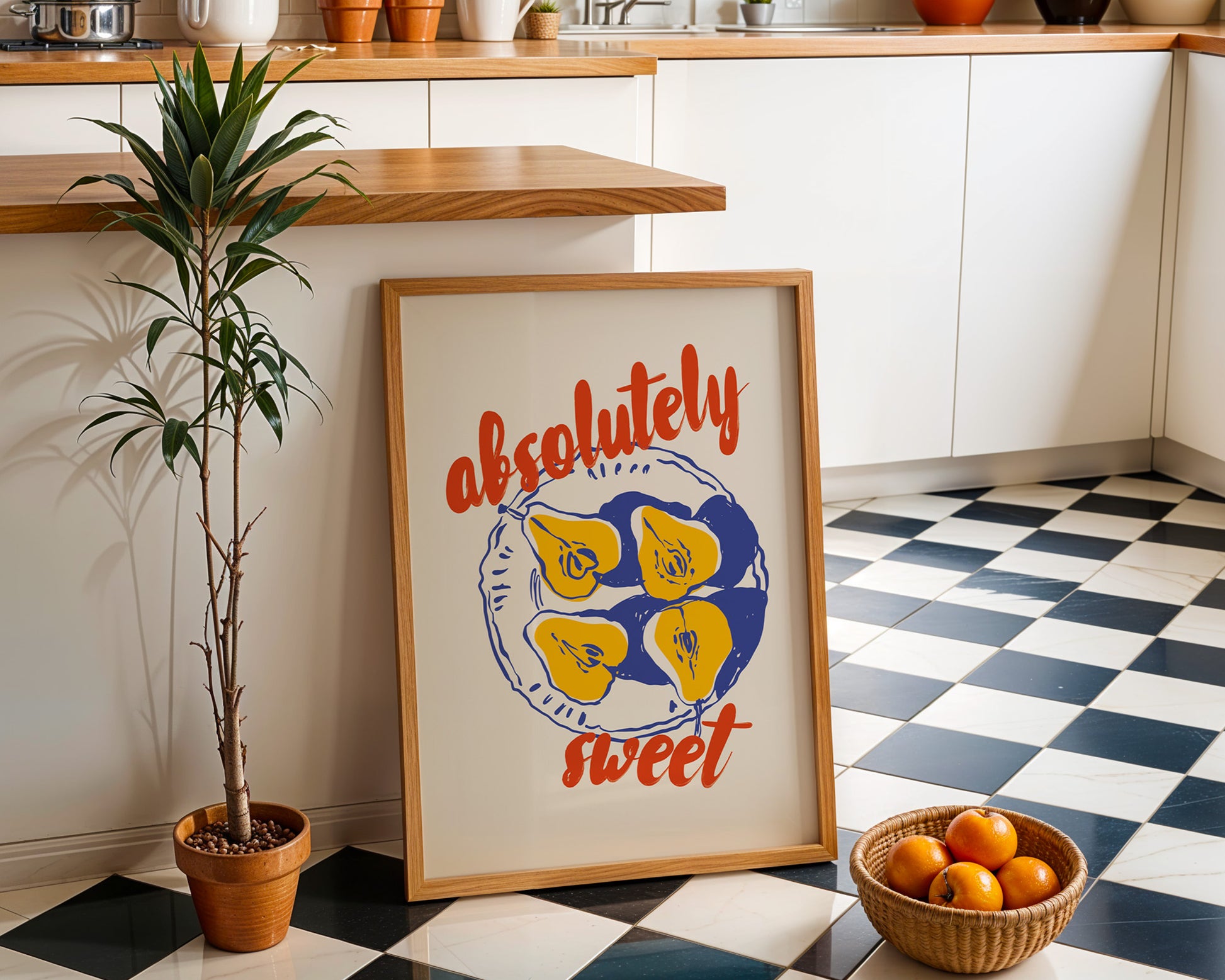 Absolutely Sweet Pear Fruit Poster - GroovyGrove