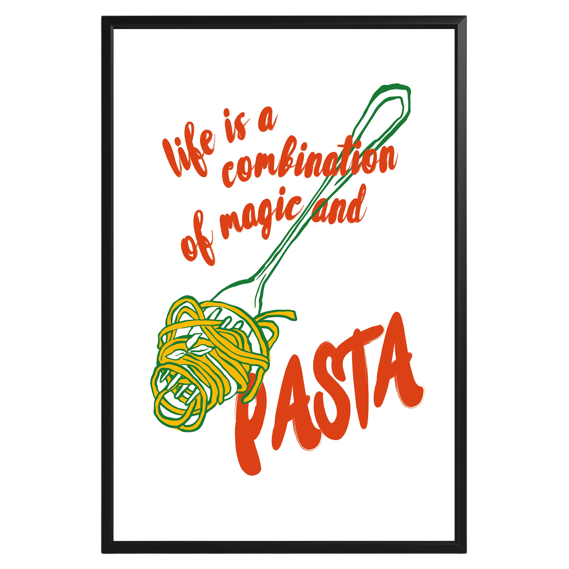 Pasta Poster - GroovyGrove