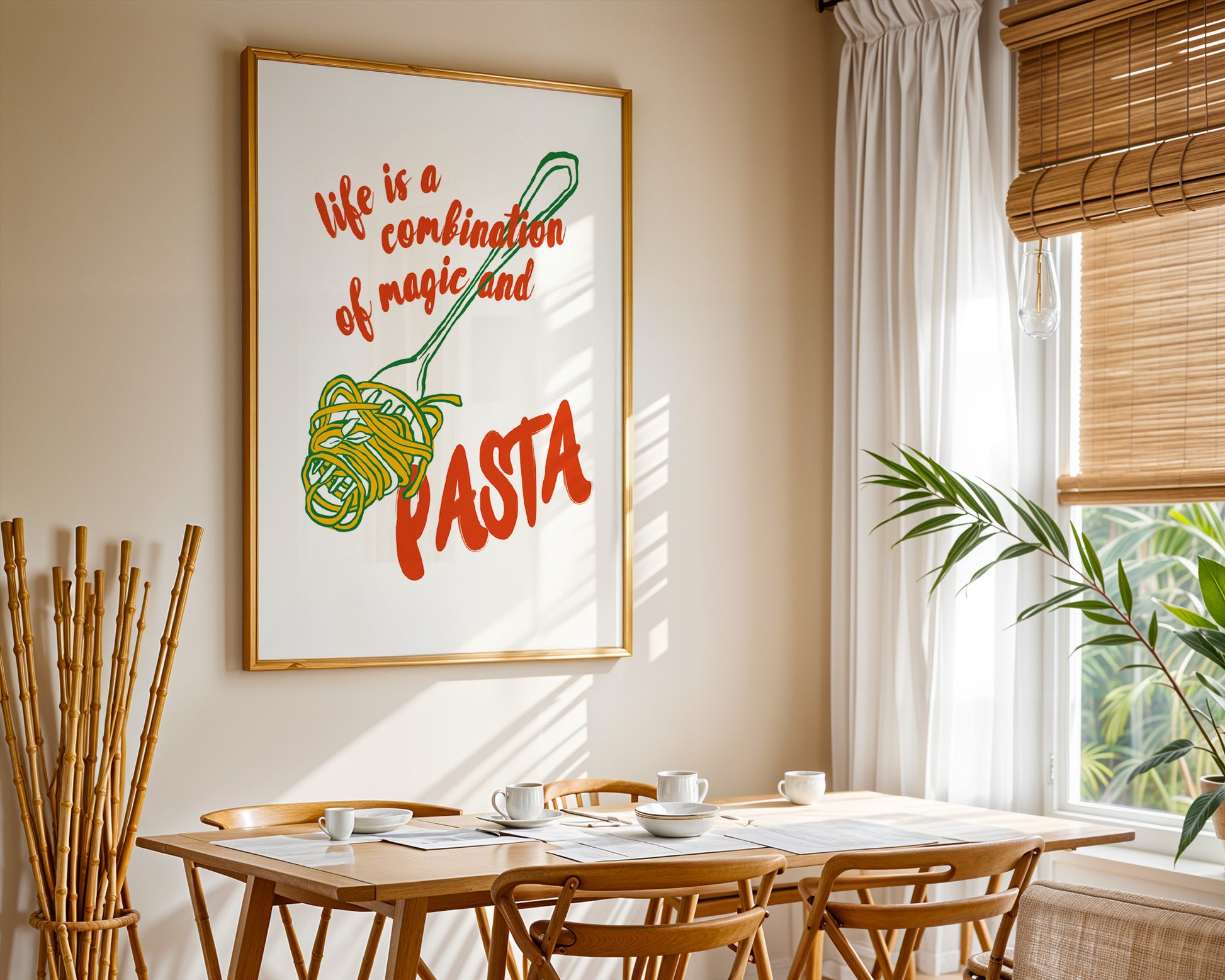 Pasta Poster - GroovyGrove