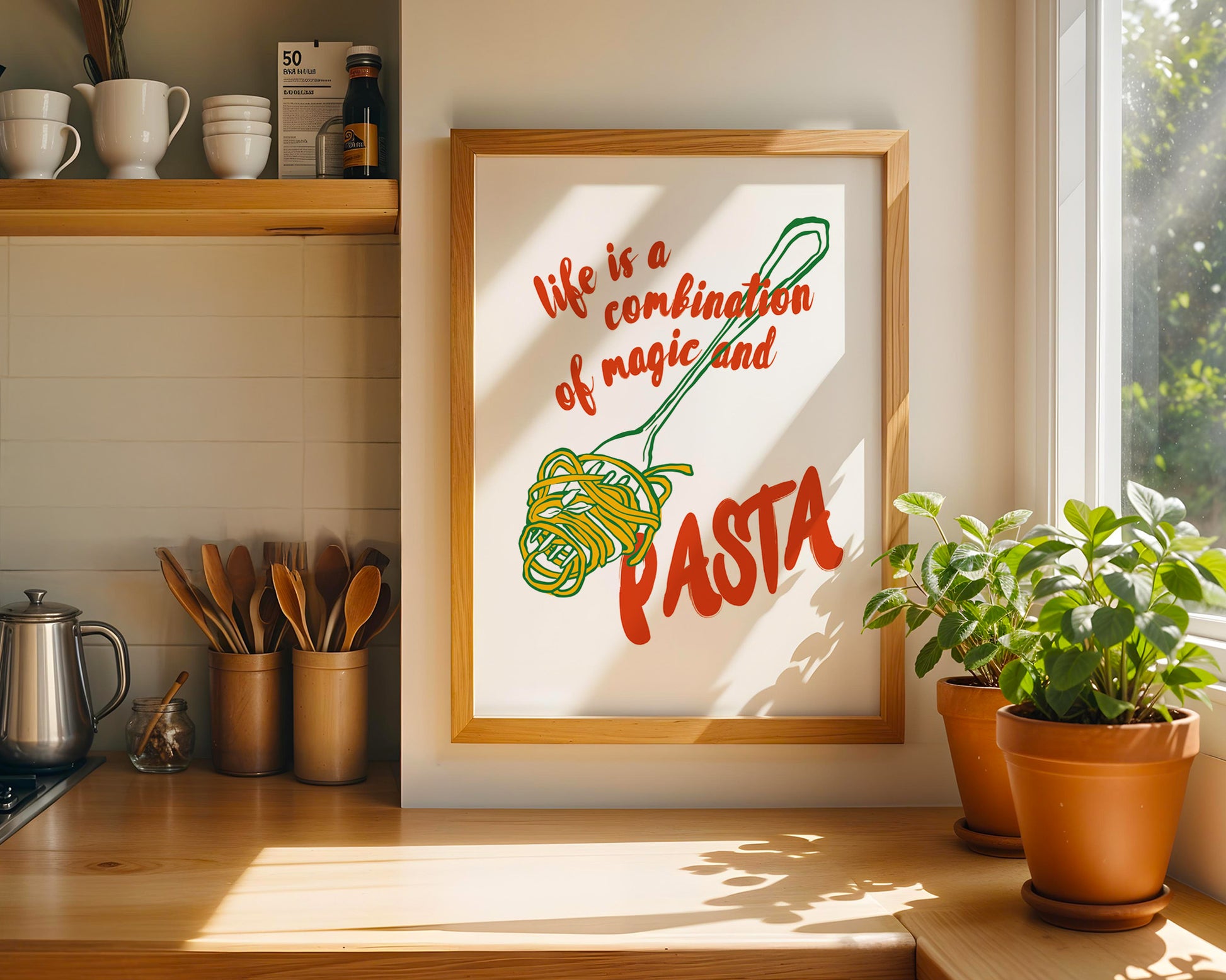 Pasta Poster - GroovyGrove