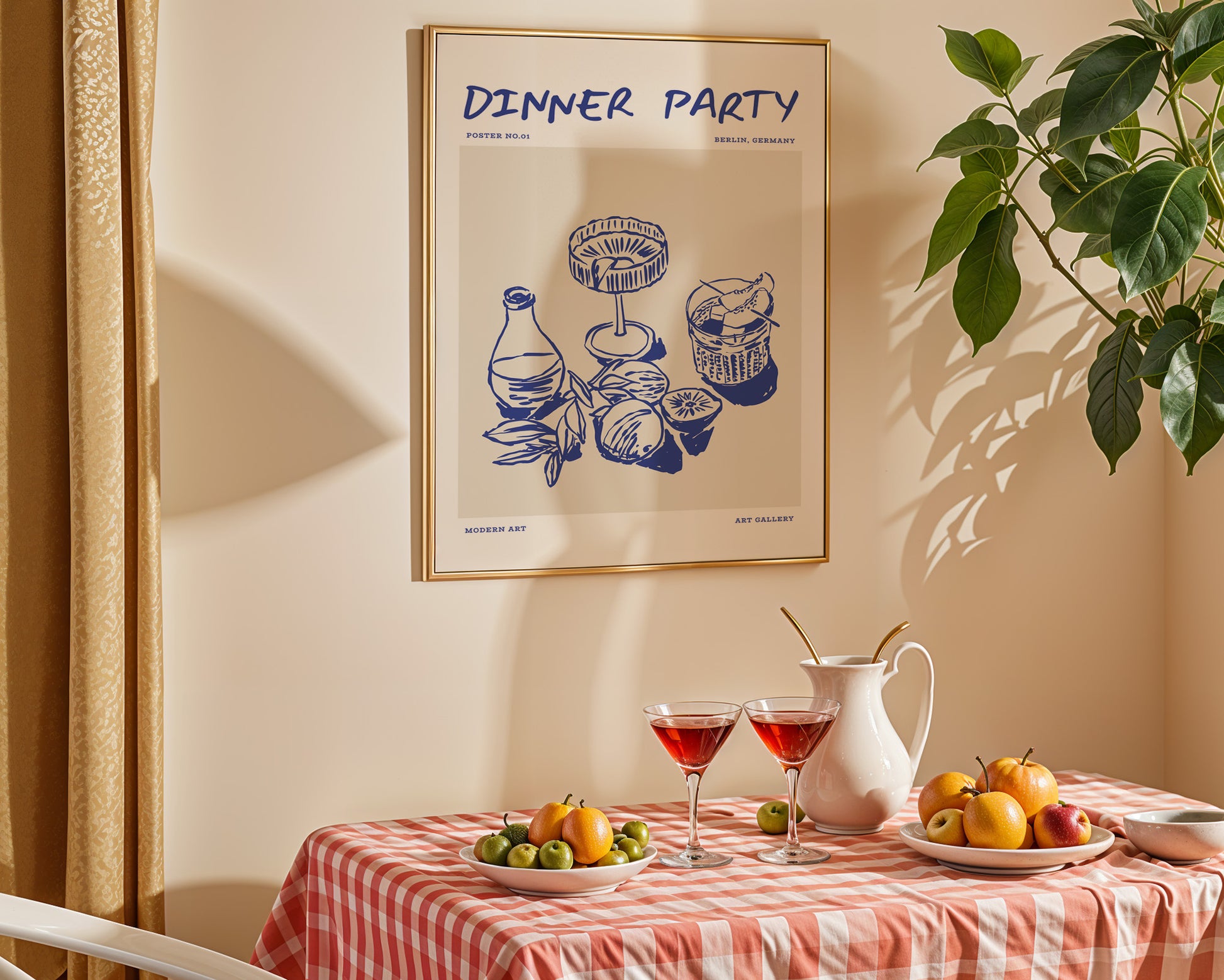 Dinner Party Poster - GroovyGrove