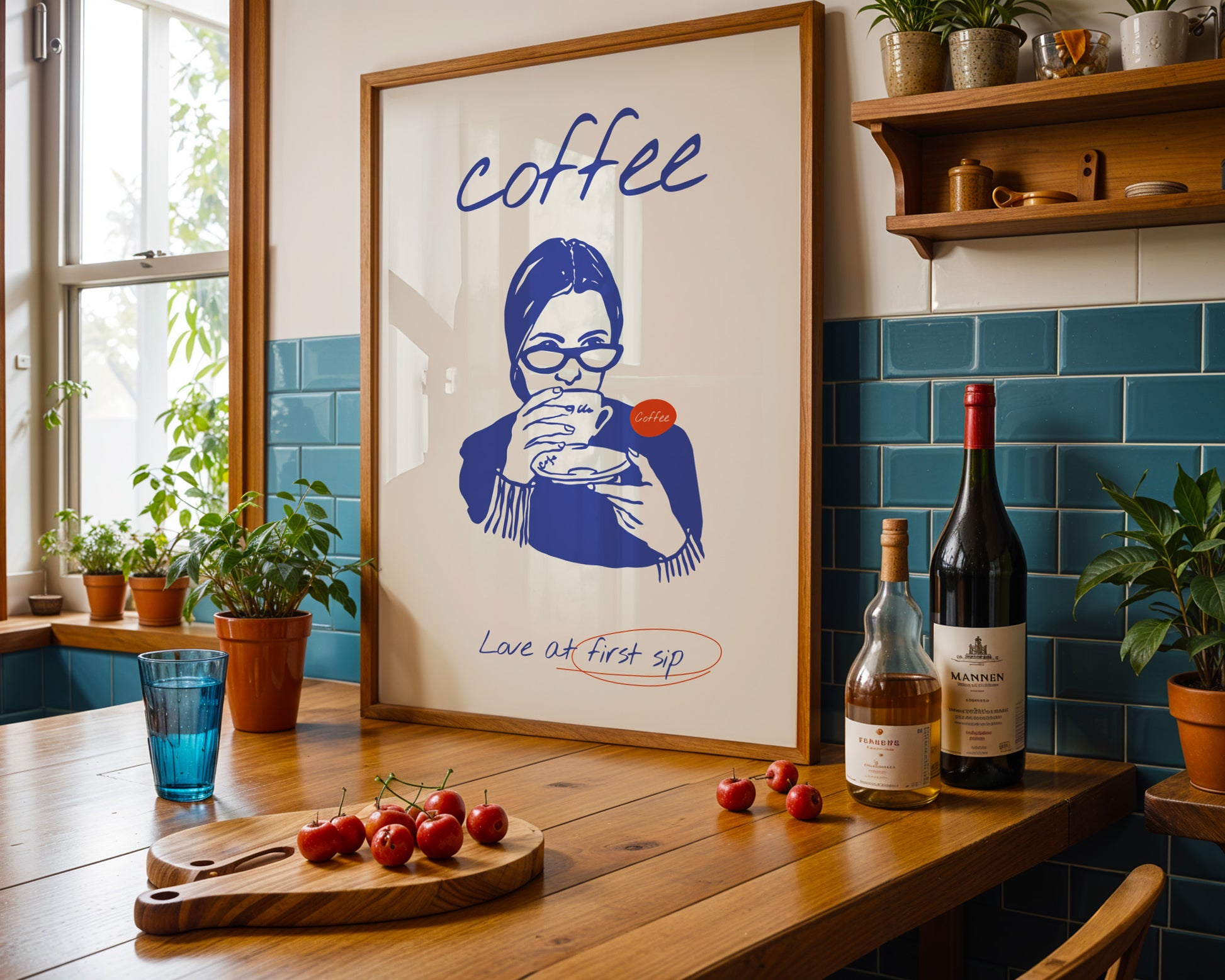 Love at First Sip Coffee Poster - GroovyGrove